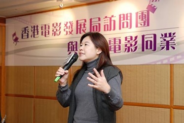 Ms. Lee Yong-ping , Commissioner of the Department of Cultural Affairs, Taiwan, gave a speech at the luncheon reception 