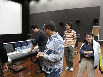 Delegation visited the Dolby audio mixing studio of FINAS 