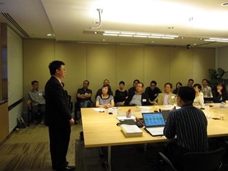 Mr. Kenneth Tan, Chief Operating Officer of Media Development Authority and Director of Singapore Film Commission, welcomed the Delegation and briefed the latest developments of the Singapore film industry