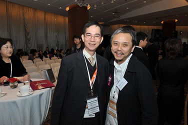 Mr. Lawrence Wong, veteran HK filmmaker, and Mr. Gordon Chan, FDC member 