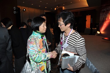Ms. Stella Sze, HK producer, met Mr. Wei Te-sheng, director of "Cape No.7" (海角七號)