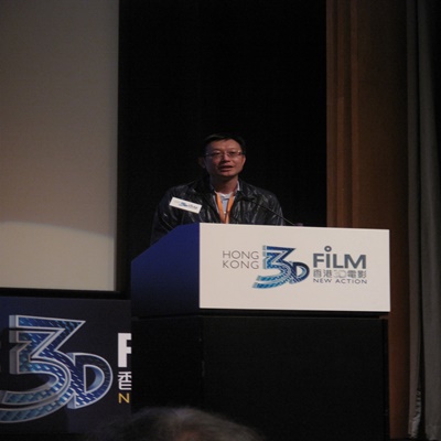 Director Lau Wai Keung, Chairman of the Hong Kong Society of Cinematographers, delivers keynote speech at the Summit