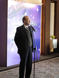 创意香港助理总监冯永先生在交流午宴上致欢迎辞