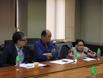 Hong Kong New Action Producer Teddy Robin shares his views at the Workshop