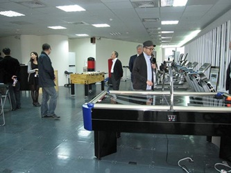 The delegation visits the recreational facilities in the premises of CGCG