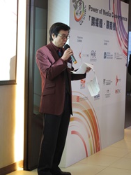 Mr. Raymond Wong, Member of the Hong Kong Film Development Council (FDC), outlines the work of FDC and the “Hong Kong Film New Action” initiative at the Media Briefing