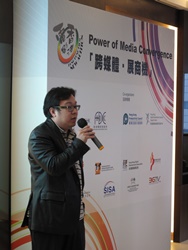 Mr. Alvin Lam, Member of FDC, promotes the “Hong Kong Film New Action－Power of Media Convergence” programme to the media