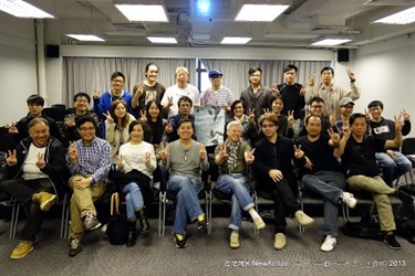 A group photo of Workshop participants with instructors Mr. Tenky Tin and Mr. Sunny Cheng (4th & 5th from left of the front row)