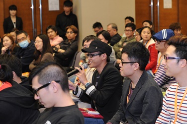 Symposium participants respond enthusiastically to the speakers’ sharing