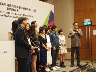 Producer of "OPUS 1", Mr. YEE Tung-sing (Right 1), shares how he met the director
